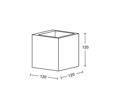 InLight Επιτοίχιο φωτιστικό γκρι από travertine marble 1XG9 D:12 x 12cm (43064)