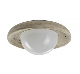 InLight Πλαφονιέρα οροφής γκρι από travertine marble 2XG9 D:25cm (43067)