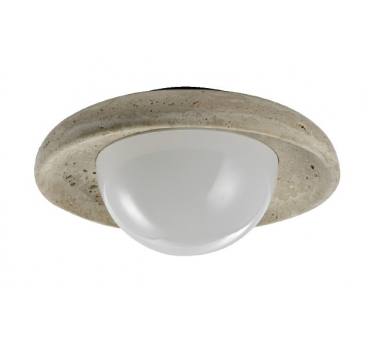 InLight Πλαφονιέρα οροφής γκρι από travertine marble 2XG9 D:25cm (43067)
