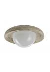 InLight Πλαφονιέρα οροφής γκρι από travertine marble 2XG9 D:25cm (43067)