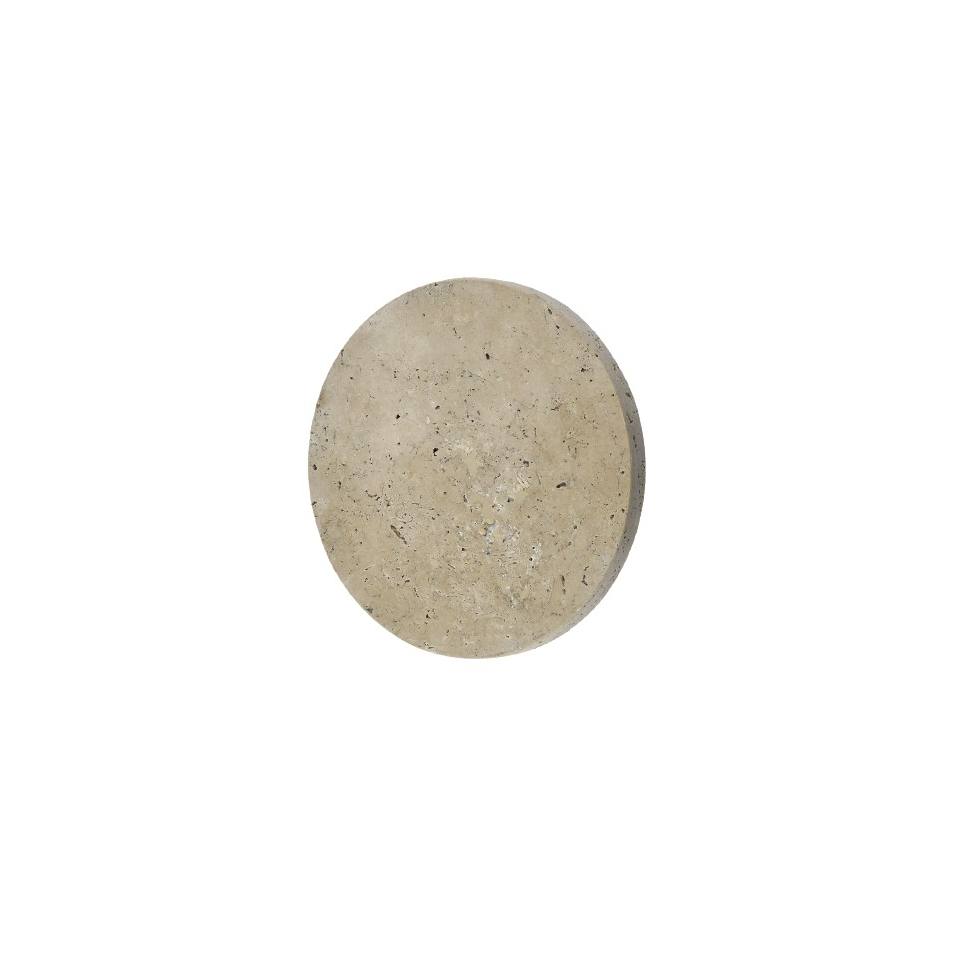 InLight Επιτοίχιο φωτιστικό γκρι από travertine marble LED 6.5W D:25cm (43068-A)