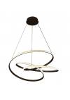 Inlight Κρεμαστό φωτιστικό LED 40W 3CCT (by switch on base) σε μα΄ύρη απόχρωση D:45cm (6092-B-Black)