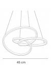 Inlight Κρεμαστό φωτιστικό LED 40W 3CCT (by switch on base) σε χρυσή απόχρωση D:45cm (6092-B-Golden)