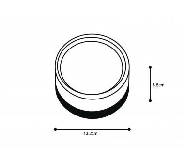 it-Lighting Ceiling LED 9W 3CCT Outdoor Ceiling Light black D:14cmx7,8cm (80301050)