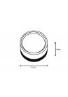 it-Lighting Ceiling LED 9W 3CCT Outdoor Ceiling Light black D:14cmx7,8cm (80301050)