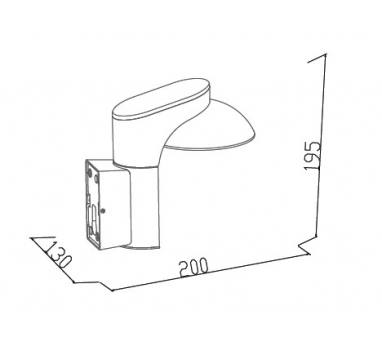 it-Lighting Wabash LED 7W 3CCT Outdoor Wall Lamp Black D:13cm (80208310)