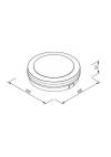 it-Lighting Klamath mega LED 48W 3CCT Outdoor Ceiling Light Anthracite D:40cmx5,2cm (80301240)