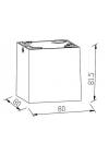 it-Lighting Monument 1xGU10 Outdoor Down Wall Lamp White D:8cm (80301024)