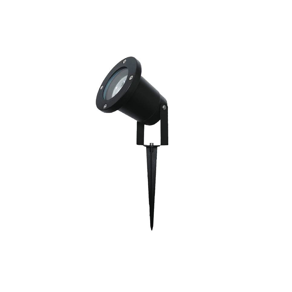 it-Lighting Mercury 1xGU10 Outdoor Spike Light Black D:9,5cm (80600514)
