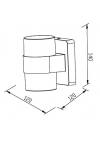 it-Lighting Athabasca LED 8W CCT Outdoor Wall Lamp Anthracite D:12cm (80203240)