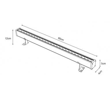 it-Lighting Acadia LED 24W RGB 3CCT Wall Washer Silver D:60cm (80700215)