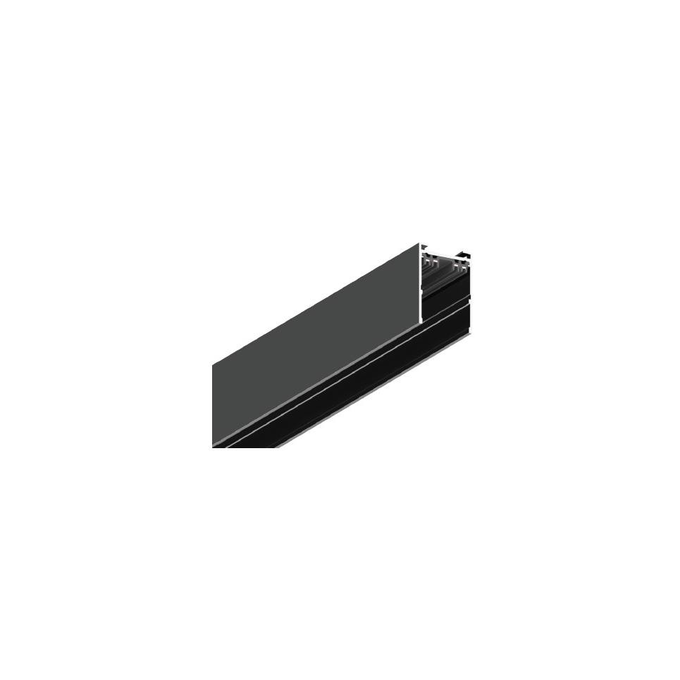 InLight Μαγνητική ράγα 220V με κάλυμμα μαύρη D:2m (TRM20012)