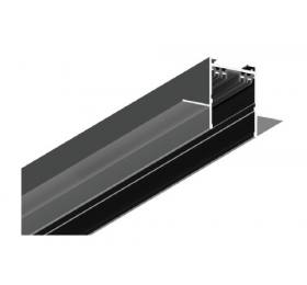 InLight Χωνευτή μαγνητική ράγα 220V με κάλυμμα σε μαύρη απόχρωση D:2m (TRM20022)