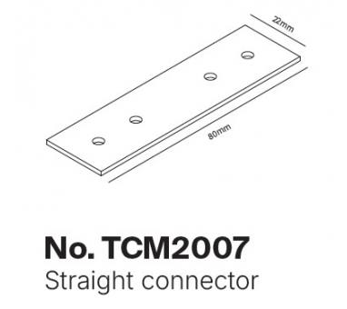 InLight Σύνδεσμος για μαγνητική ράγα 220V σε μαύρη απόχρωση (TCΜ2007)
