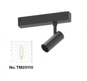Inlight Φωτιστικό spot LED 7W, 3CCT, 24° για μαγνητική ράγα 220V, σε μαύρη απόχρωση D:3,5x8cm (TM20110)