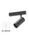 Inlight Φωτιστικό spot LED 18W, 3CCT, 24° για μαγνητική ράγα 220V, σε μαύρη απόχρωση D:5,5x12cm (TM20130)