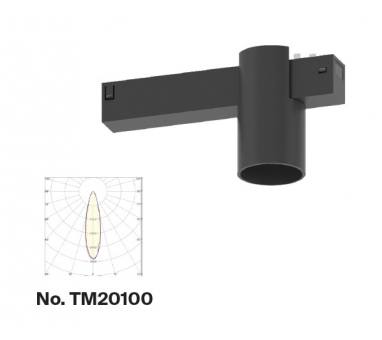 Inlight Φωτιστικό spot LED 10W, 3CCT, 24° για μαγνητική ράγα 220V, σε μαύρη απόχρωση D:6x9.5cm (TM20100)