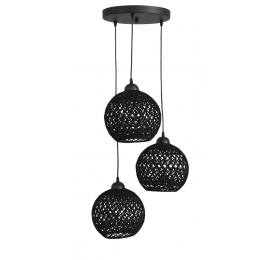 Heronia SILK/3L PENDEL BL-BLACK ΚΡΕΜΑΣΤΟ