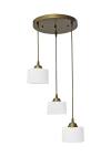 Heronia DRUM/14 PENDEL 3/L WHITE-GOLD ΚΡΕΜΑΣΤΟ