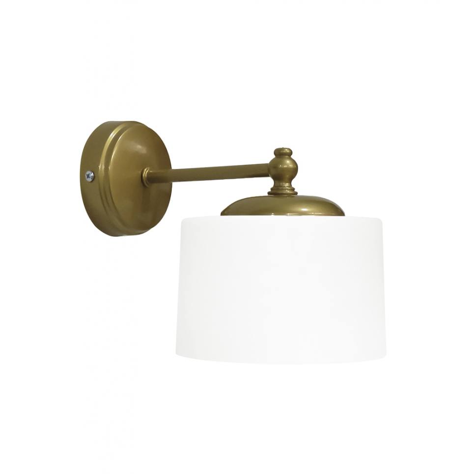 Heronia DRUM/AP-B- WHITE-GOLD ΙΣΙΑ ΜΟΝΤΕΡΝΑ ΑΠΛΙΚΑ E/27