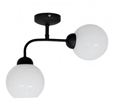 Heronia S-20AP OPAL 2/L BLACK-WHITE ΑΠΛΙΚΑ METAL-GLASS