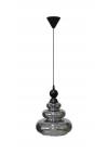 Heronia GL-6030/25 1L -B- ΜΠΙΛΙΑ PENDEL FUME Φ25 ΓΥΑΛΙΝΟ ΚΡΕΜΑΣΤΟ