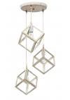 Heronia KYVOS NEW 3/L PENDEL WHITE-BRONZE ΚΡΕΜΑΣΤΟ PLASTIC