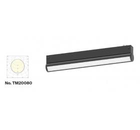 Inlight Γραμμικό Φωτιστικό LED 15W  3CCT 120°,για Μαγνητική Ράγα 220V  σε μαύρη απόχρωση D: 33,4x6x3,3cm (TM20080)