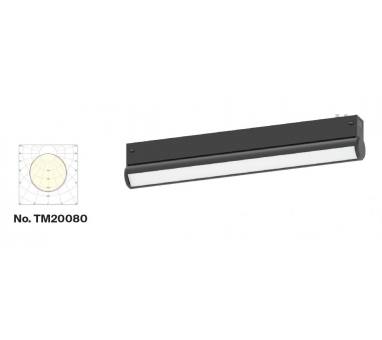 Inlight Γραμμικό Φωτιστικό LED 15W  3CCT 120°,για Μαγνητική Ράγα 220V  σε μαύρη απόχρωση D: 33,4x6x3,3cm (TM20080)