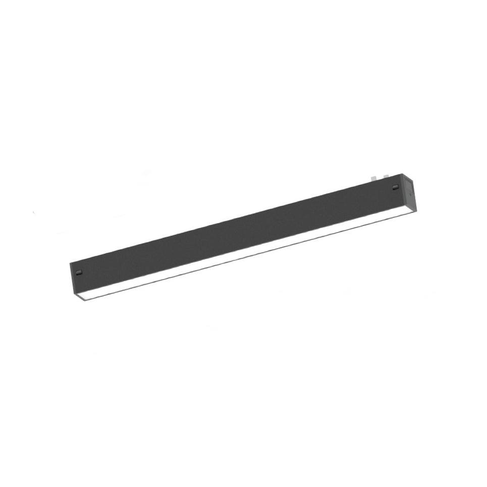 Inlight Γραμμικό Φωτιστικό LED 15W 3CCT 120° για μαγνητική Ράγα 220V  σε μαύρη απόχρωση D: 32,8x3cm (TM20030)