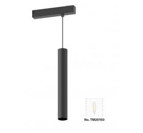 Inlight Κρεμαστό φωτιστικό LED 10W, 3CCT, 24°, για μαγνητική ράγα 220V  σε μαύρη απόχρωση D:4x30cm (TM20150)