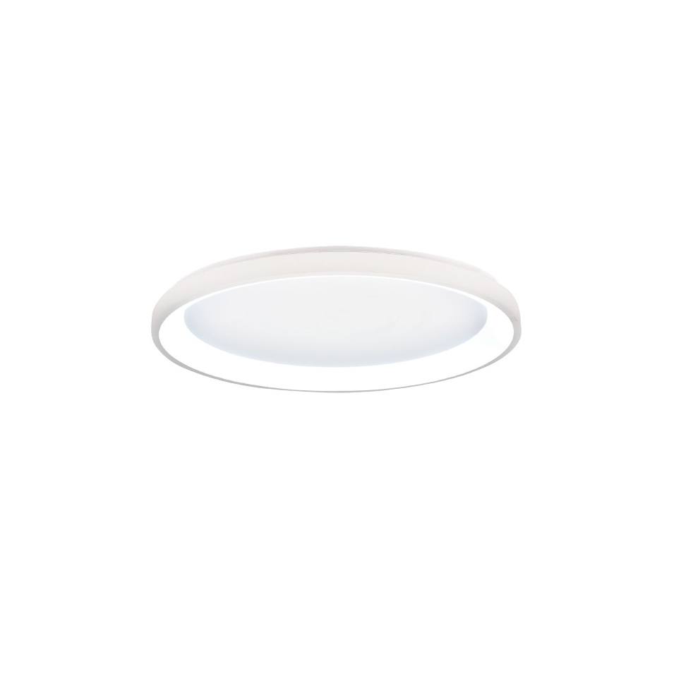 Inlight Πλαφονιέρα οροφής LED 28W 3CCT από λευκό μέταλλο και ακρυλικό D:50x5cm (42044-C-White)