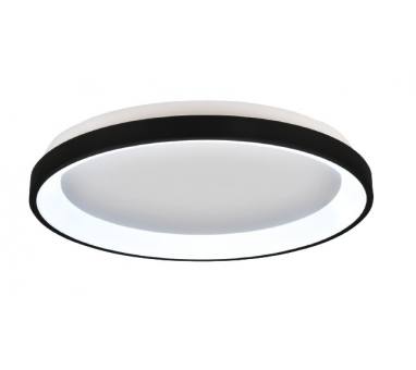 Inlight Πλαφονιέρα οροφής LED 28W 3CCT από μαύρο μέταλλο και ακρυλικό D:40x5cm (42044-C-Black)