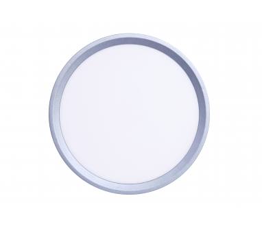 Inlight Πλαφονιέρα οροφής LED 24W 3CCT (by switch on base) σε ασημί απόχρωση D:30x2,5cm (42036-D-Silver)