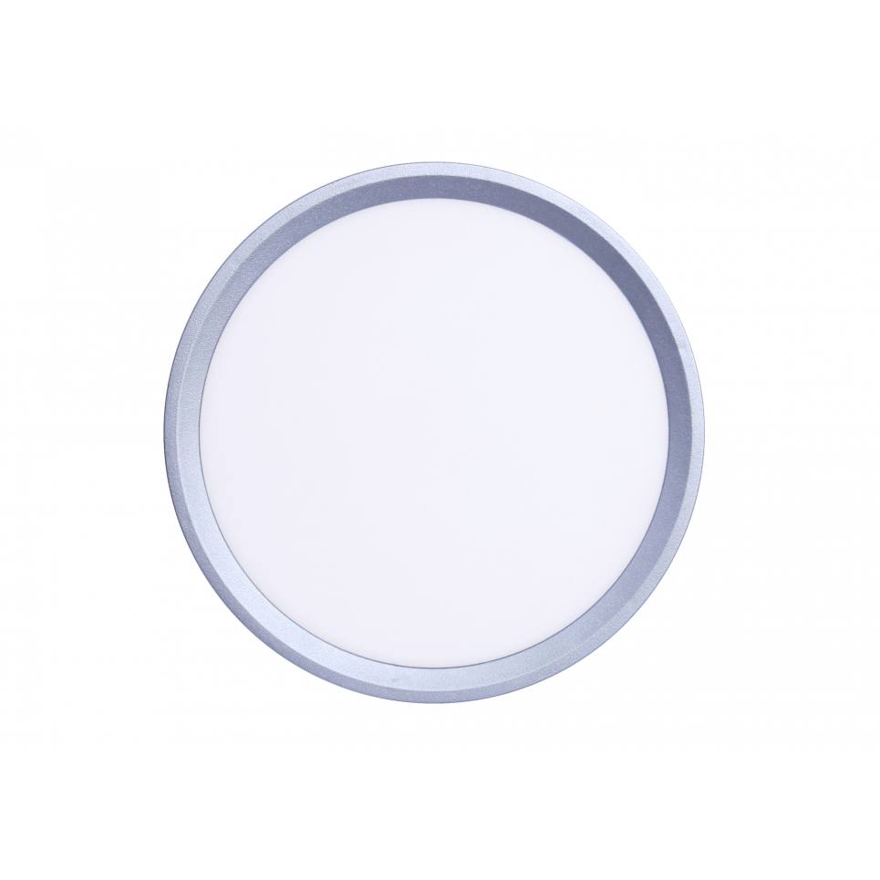Inlight Πλαφονιέρα οροφής LED 32W 3CCT (by switch on base) σε ασημί απόχρωση D:40x2,5cm (42036-C-Silver)
