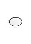 Inlight Πλαφονιέρα οροφής LED 32W 3CCT (by switch on base) σε ασημί απόχρωση D:40x2,5cm (42036-C-Silver)