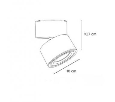 InLight Φωτιστικό Σποτ Οροφής LED 15W, 3CCT, Λευκό, D:10x10,7cm (9095-White)