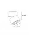 InLight Φωτιστικό Σποτ Οροφής LED 15W, 3CCT, Λευκό, D:10x10,7cm (9095-White)