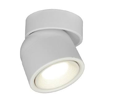InLight Φωτιστικό Σποτ Οροφής LED 7W, 3000K , Λευκό, D:9x9,3cm (9096-White)
