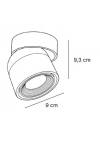 InLight Φωτιστικό Σποτ Οροφής LED 7W, 3000K , Λευκό, D:9x9,3cm (9096-White)